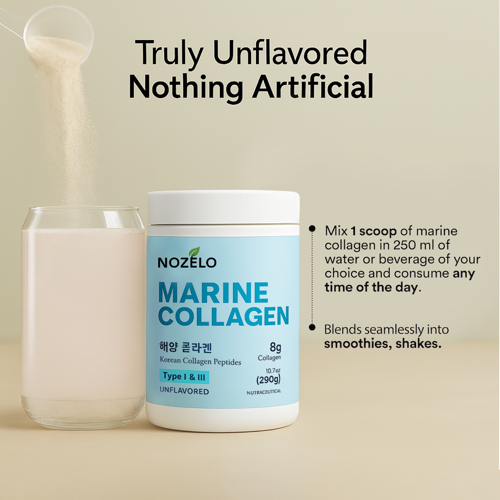 Pure Korean Marine Collagen Peptides | Unflavored | Combat Signs of Ageing