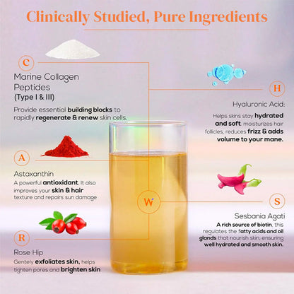 Beauty Korean Marine Collagen Peptides Mango Peach Flavour