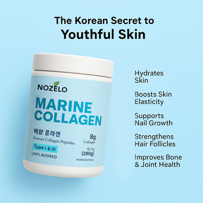 Pure Korean Marine Collagen Peptides | Unflavored | Combat Signs of Ageing